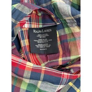 Ralph Lauren Pillow Sham Nantucket Madras‎ Plaid Single Standard 29x23" Preppy